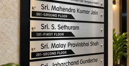 Society Flat Owners Sign Board Design